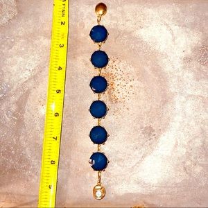 Bold blue and gold magnetic bracelet!